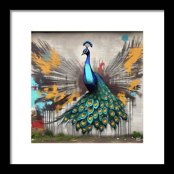 I'm a Peacock -  You Gotta Let Me Flaunt It - Framed Print