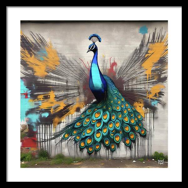 I'm a Peacock -  You Gotta Let Me Flaunt It - Framed Print