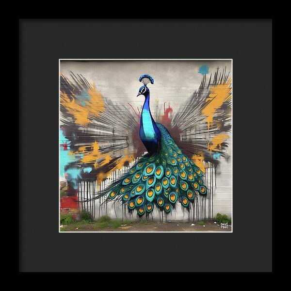 I'm a Peacock -  You Gotta Let Me Flaunt It - Framed Print