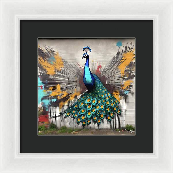 I'm a Peacock -  You Gotta Let Me Flaunt It - Framed Print