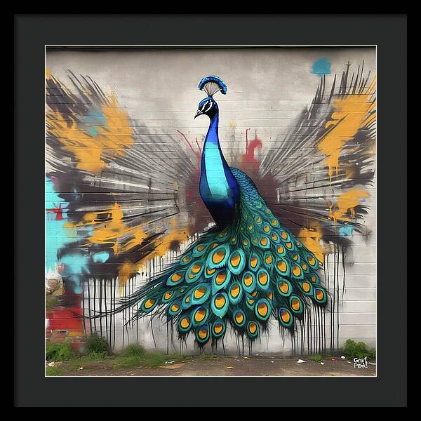 I'm a Peacock -  You Gotta Let Me Flaunt It - Framed Print