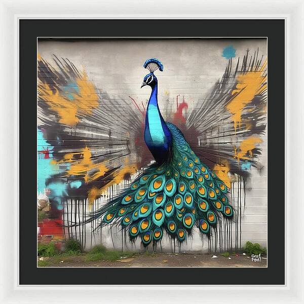 I'm a Peacock -  You Gotta Let Me Flaunt It - Framed Print