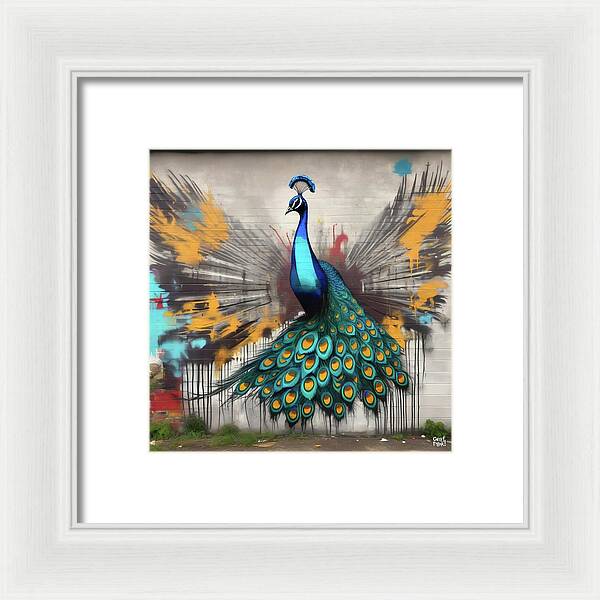 I'm a Peacock -  You Gotta Let Me Flaunt It - Framed Print