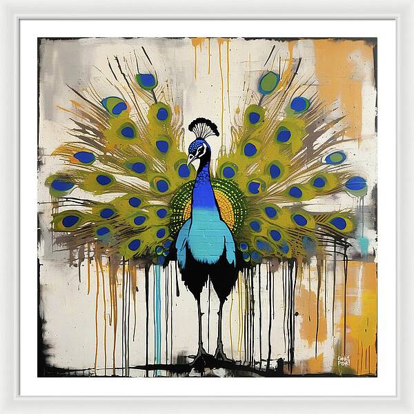 I'm a Peacock -  You Gotta Let Me Fly - Framed Print