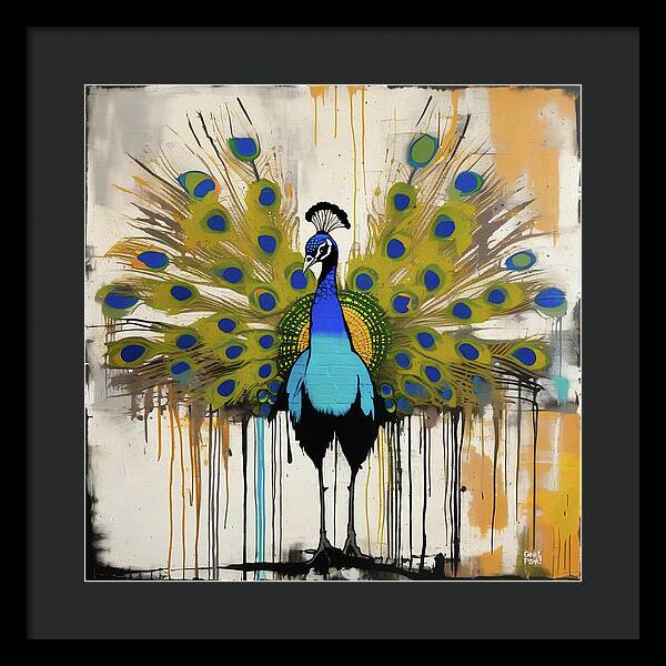 I'm a Peacock -  You Gotta Let Me Fly - Framed Print