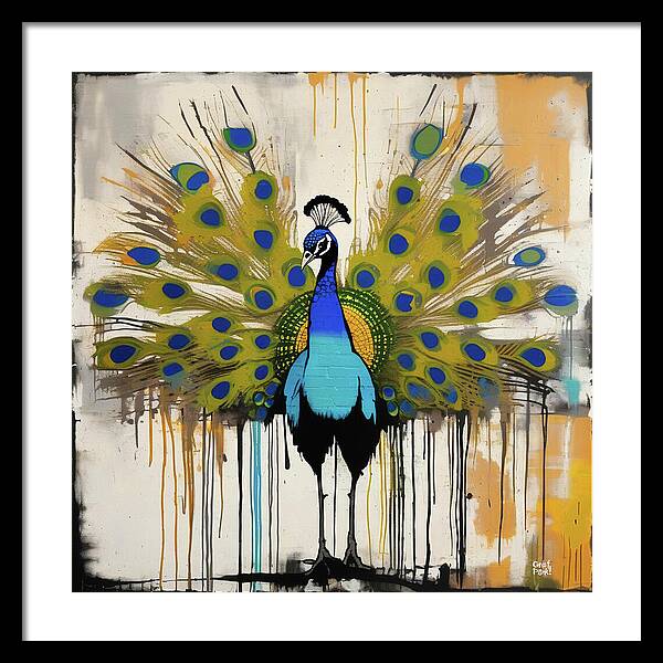 I'm a Peacock -  You Gotta Let Me Fly - Framed Print