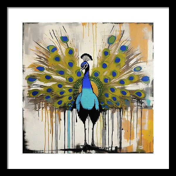 I'm a Peacock -  You Gotta Let Me Fly - Framed Print