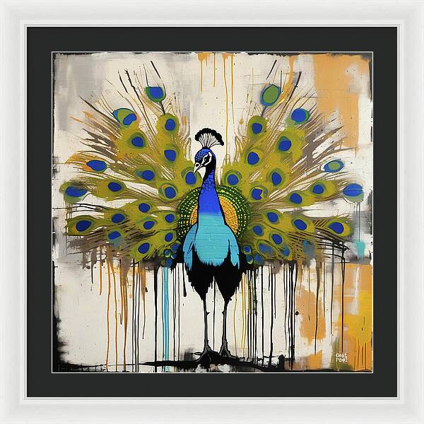 I'm a Peacock -  You Gotta Let Me Fly - Framed Print