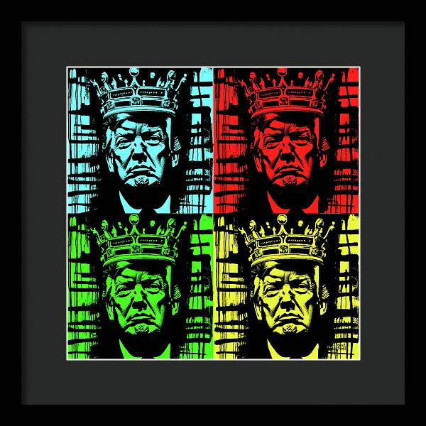 King Trump - Framed Print