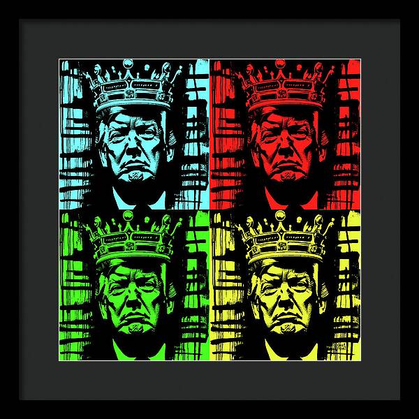 King Trump - Framed Print