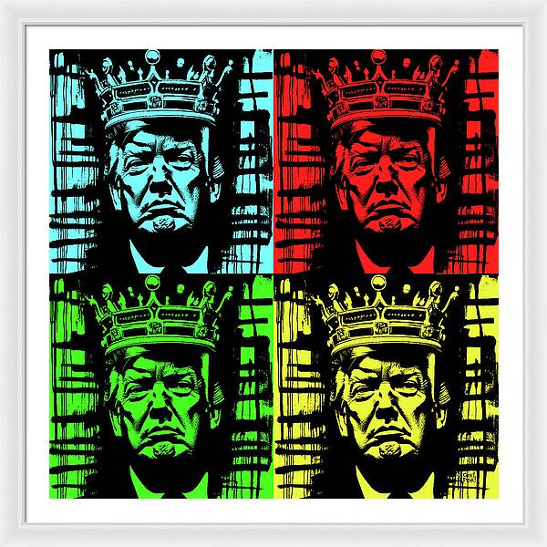 King Trump - Framed Print