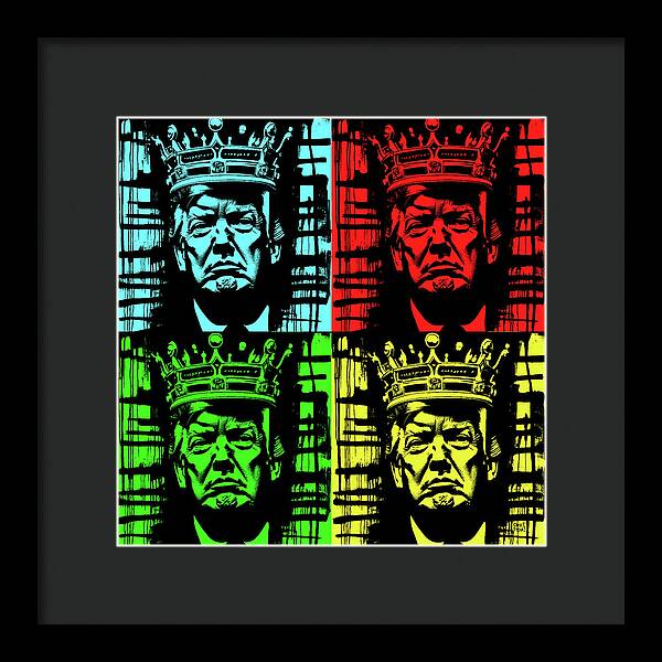 King Trump - Framed Print