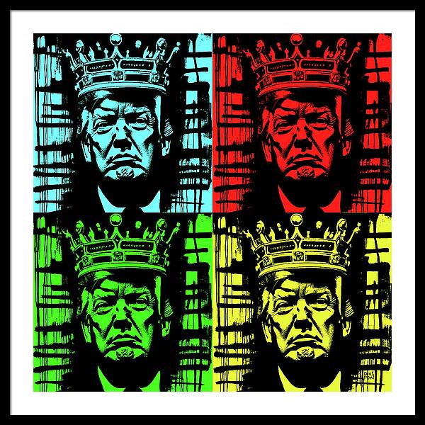 King Trump - Framed Print