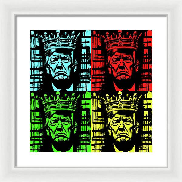 King Trump - Framed Print