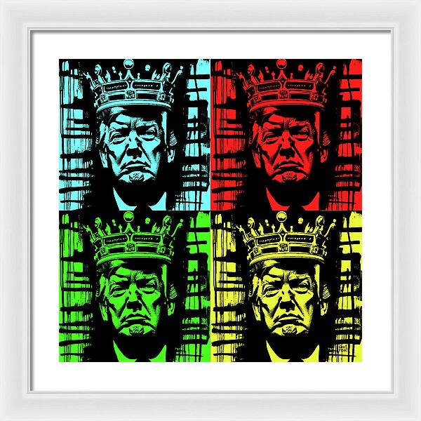 King Trump - Framed Print