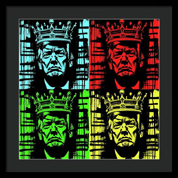 King Trump - Framed Print