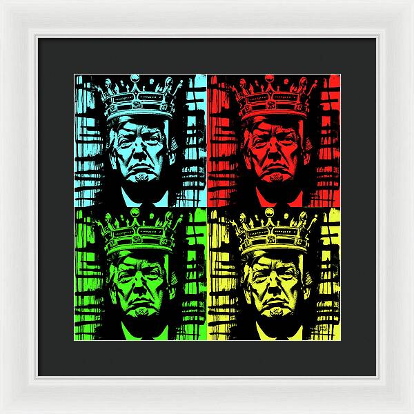 King Trump - Framed Print