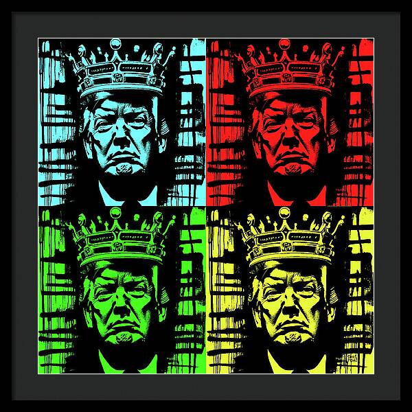 King Trump - Framed Print