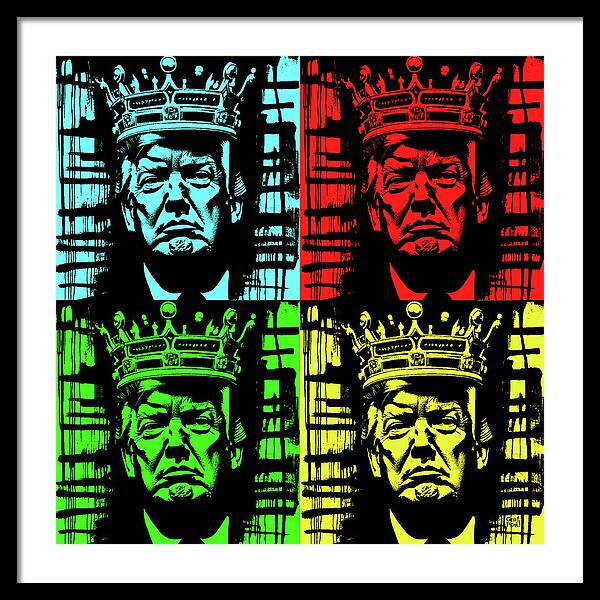 King Trump - Framed Print