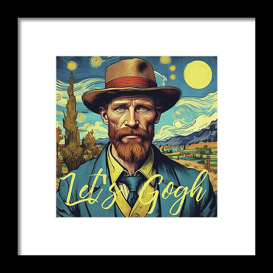 Let's Gogh - Framed Print