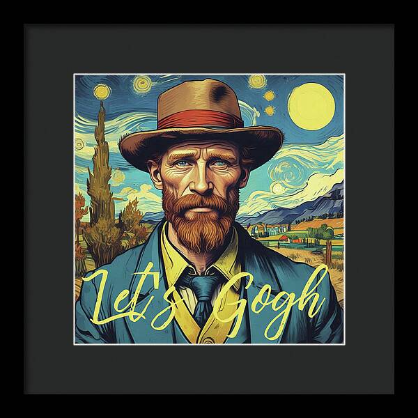 Let's Gogh - Framed Print