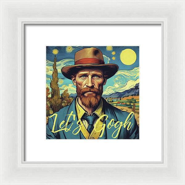 Let's Gogh - Framed Print