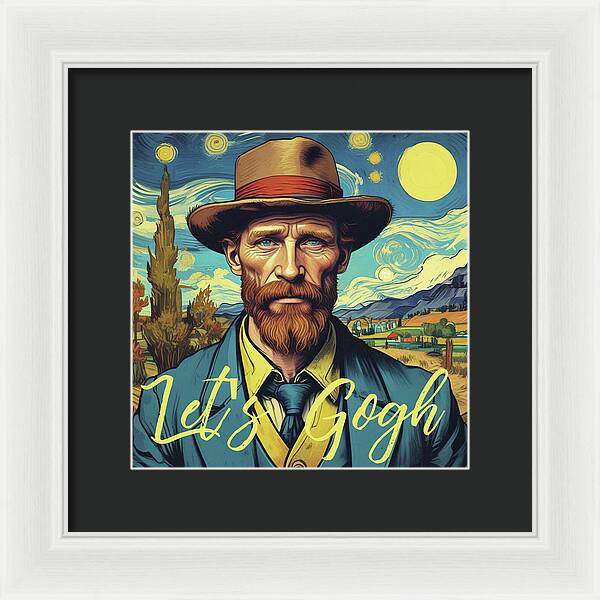 Let's Gogh - Framed Print