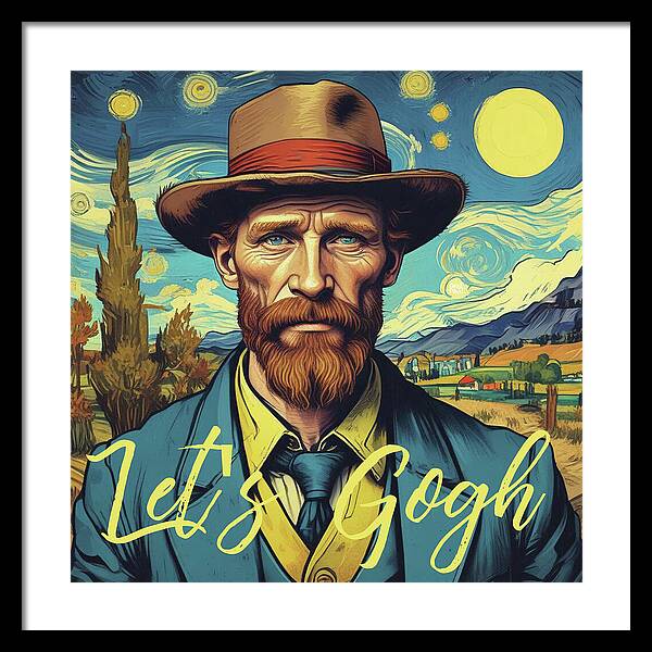 Let's Gogh - Framed Print