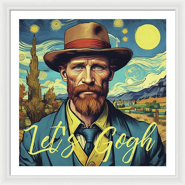 Let's Gogh - Framed Print