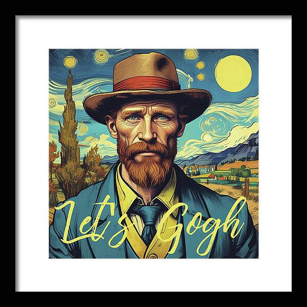 Let's Gogh - Framed Print