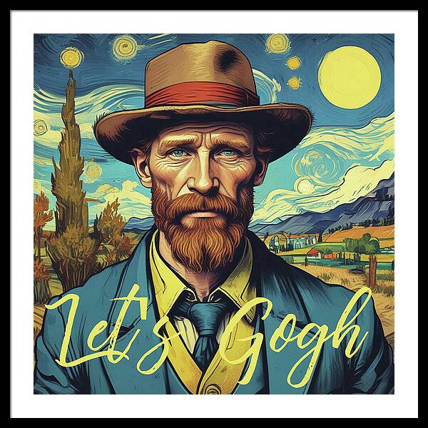 Let's Gogh - Framed Print