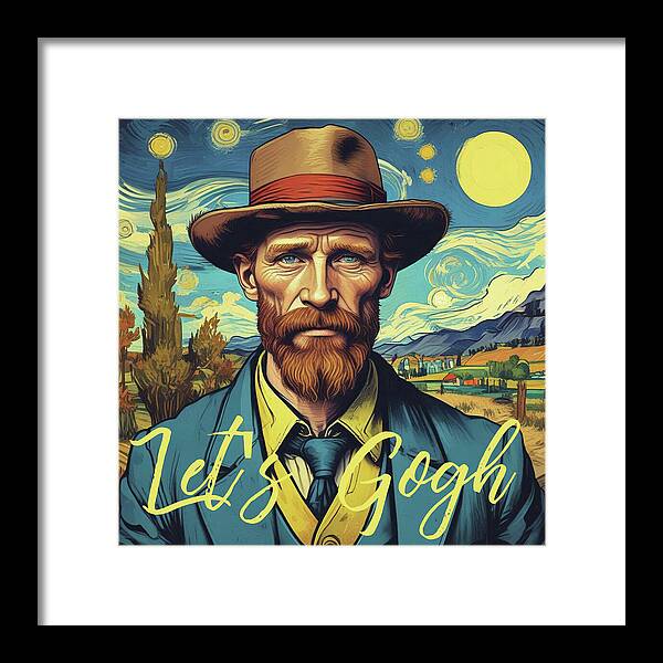 Let's Gogh - Framed Print