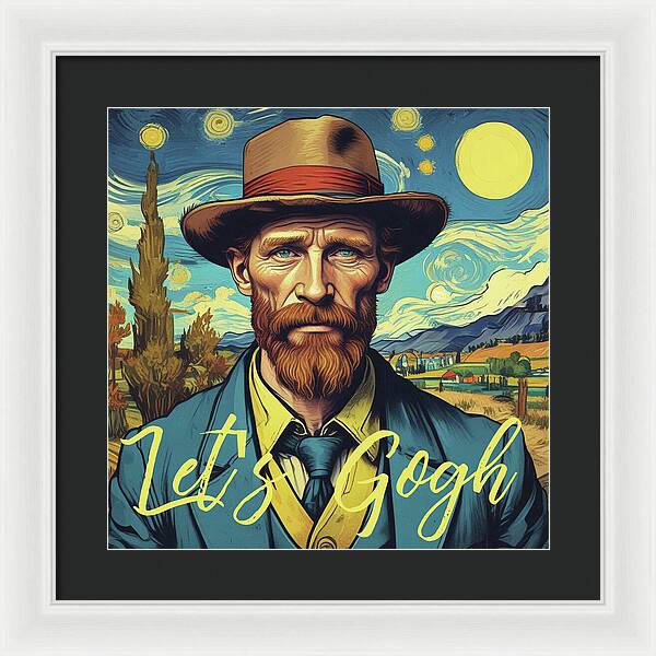 Let's Gogh - Framed Print