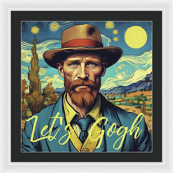 Let's Gogh - Framed Print