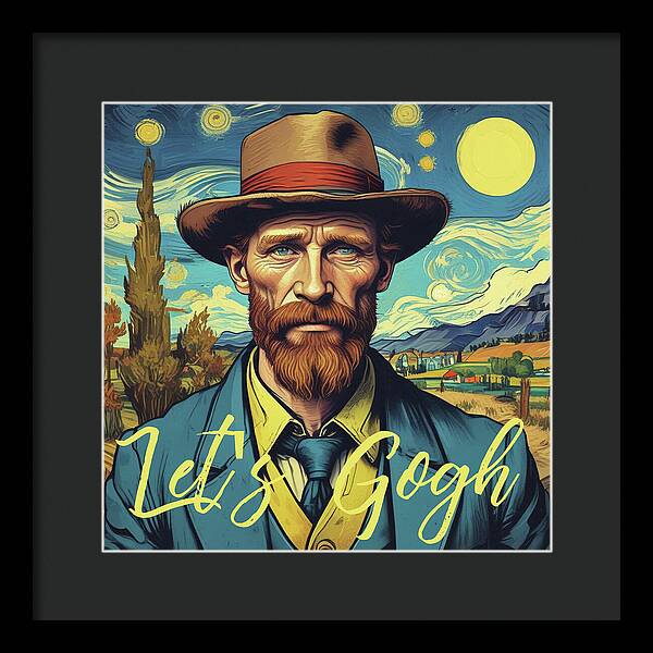 Let's Gogh - Framed Print