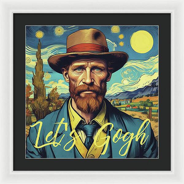 Let's Gogh - Framed Print