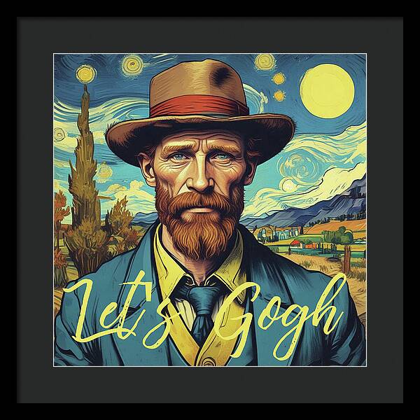 Let's Gogh - Framed Print