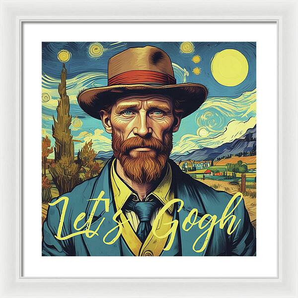 Let's Gogh - Framed Print