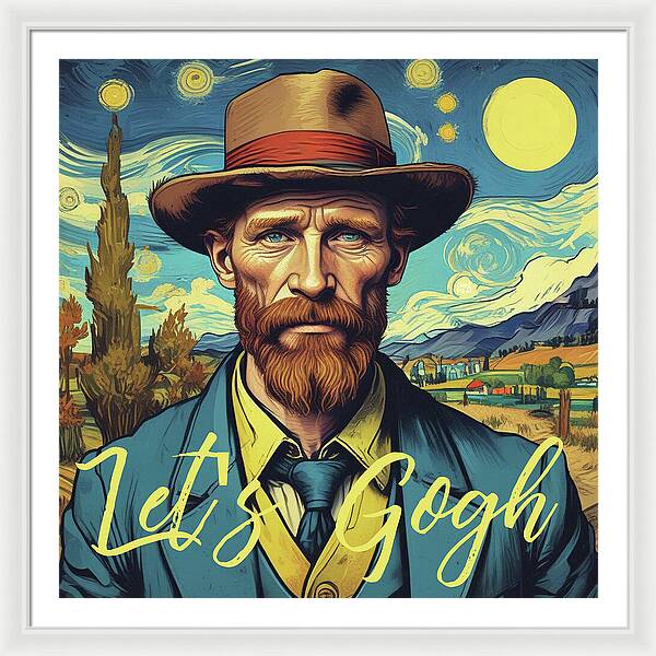 Let's Gogh - Framed Print