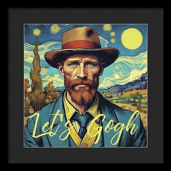 Let's Gogh - Framed Print