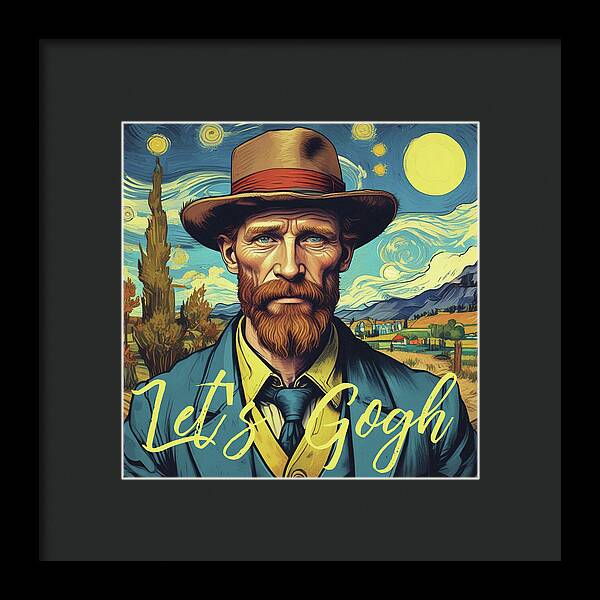 Let's Gogh - Framed Print