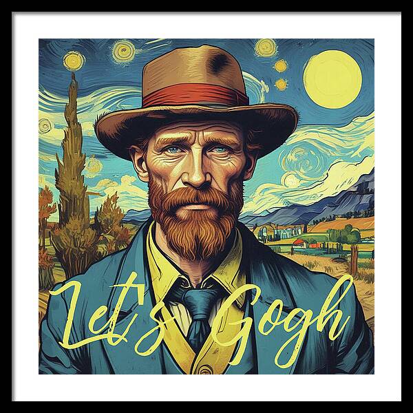 Let's Gogh - Framed Print