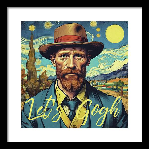 Let's Gogh - Framed Print