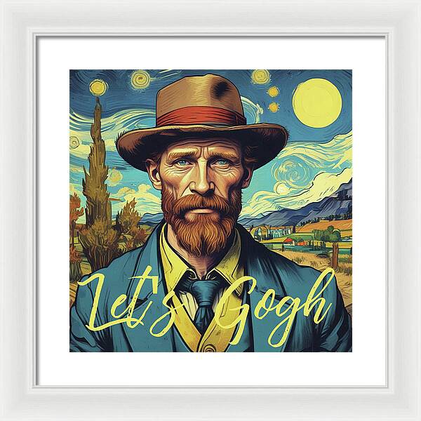 Let's Gogh - Framed Print