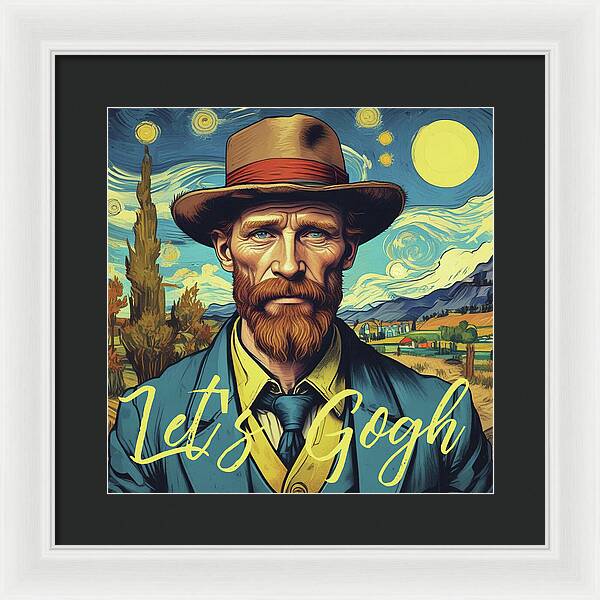 Let's Gogh - Framed Print