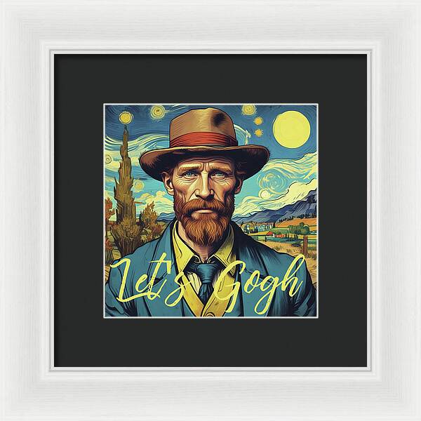 Let's Gogh - Framed Print