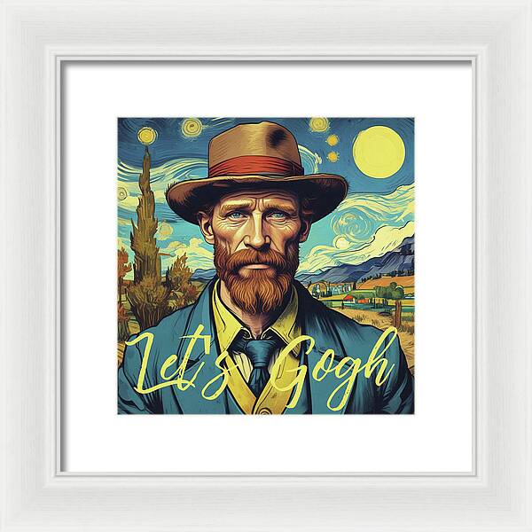 Let's Gogh - Framed Print