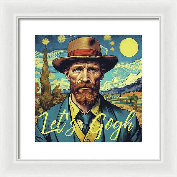 Let's Gogh - Framed Print