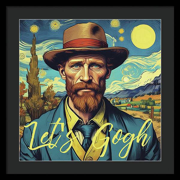 Let's Gogh - Framed Print