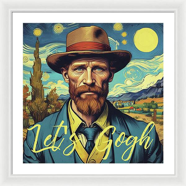 Let's Gogh - Framed Print